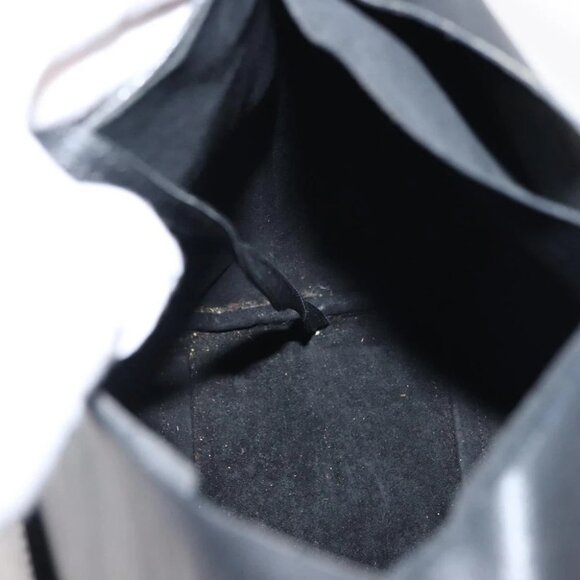 GUCCI Bamboo Shoulder Bag Leather Black Gold - Picture 12 of 15